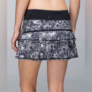 Lululemon Pace Setter Mini Skirt Skort 6 Flowabunga Angel Wing Ruffle Tennis Run